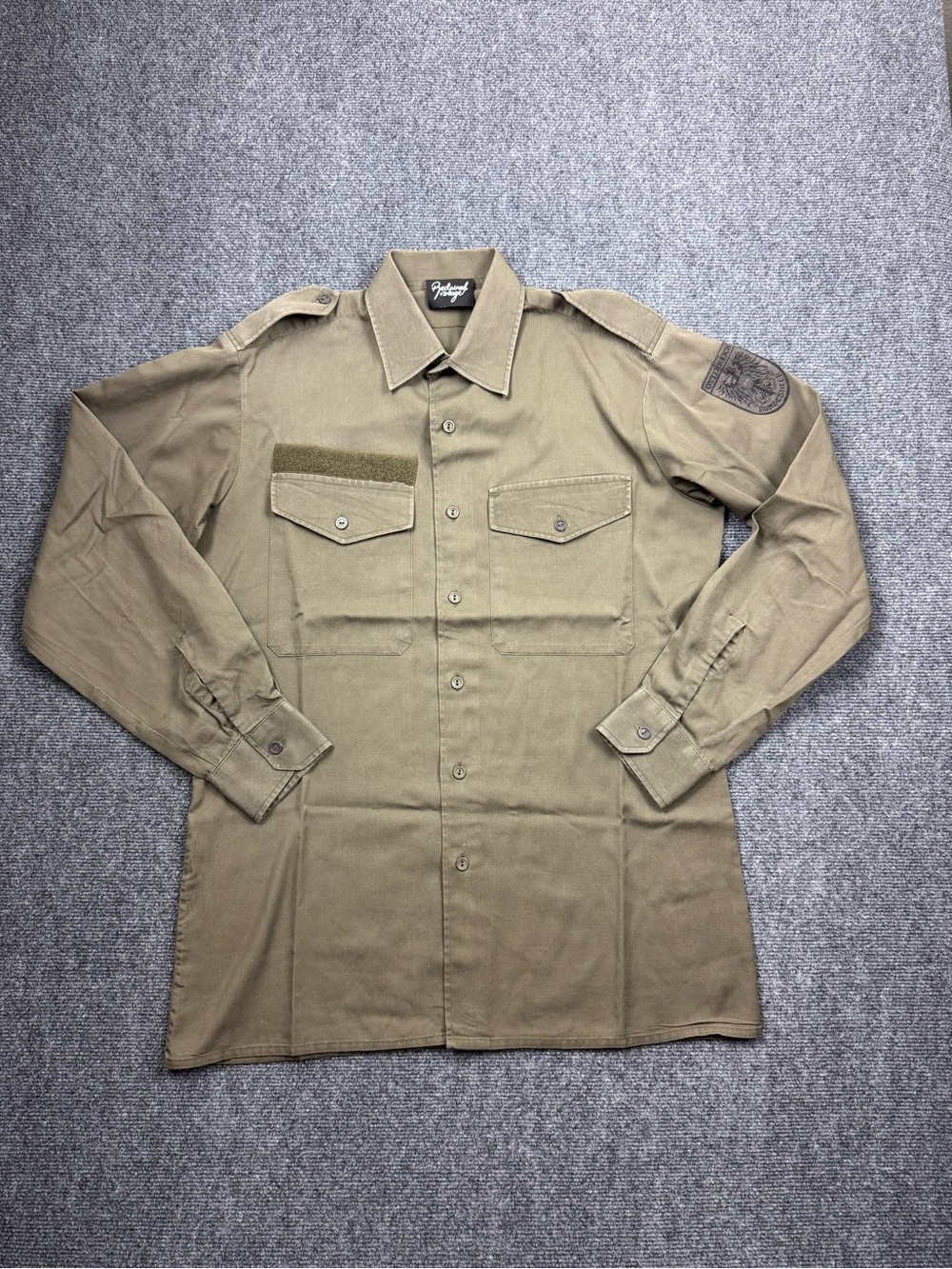 ASOS Olive Green Military-Style Button Down Shirt